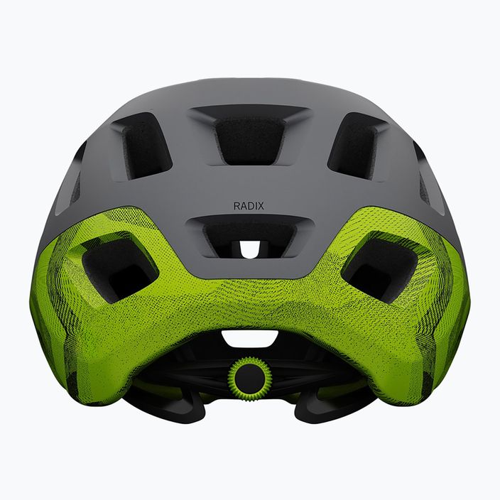 Велосипедна каска Giro Radix matte metallic black/ano lime 3