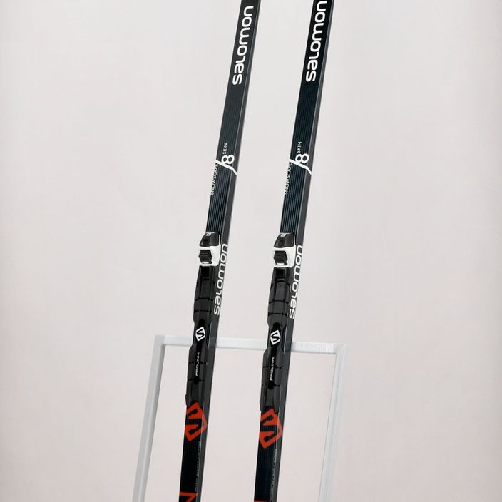 Salomon Snowscape 8 Skin + Prolink Auto ски за ски бягане черно/червено L413753PM 11
