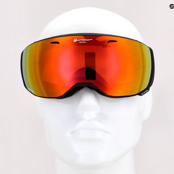 Очила за ски Alpina Estetica Q-Lite black/rose matt/rainbow sph 10