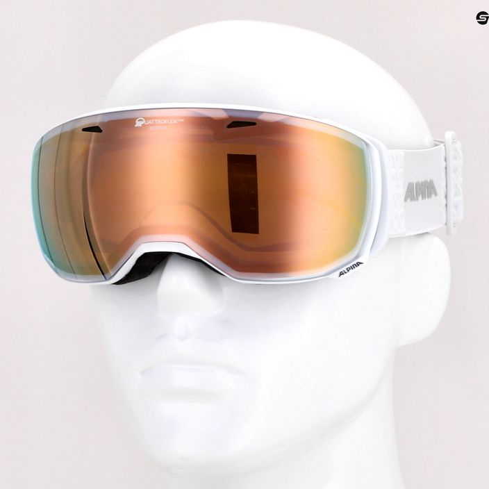 Очила за ски Alpina Estetica Q-Lite pearlwhite gloss/mandarin sph 10