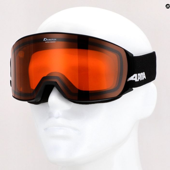 Очила за ски Alpina Nakiska black matt/orange 10