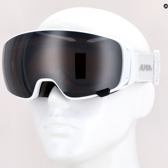 Очила за ски Alpina Double Jack Mag Q-Lite white gloss/mirror black 13