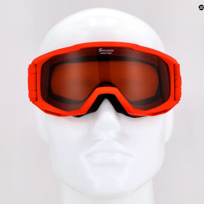 Детски очила за ски Alpina Piney red matt/orange 10
