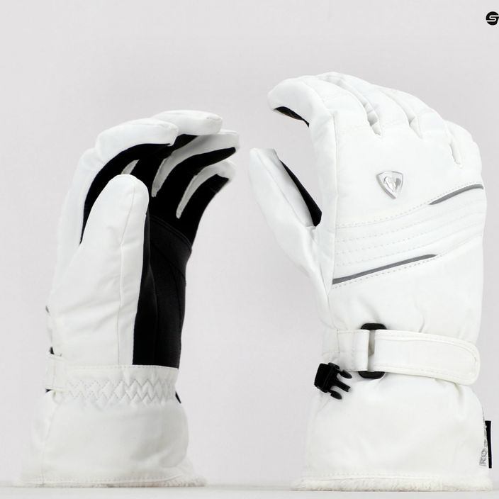 Дамски ски ръкавици Rossignol Saphir Impr G white 6