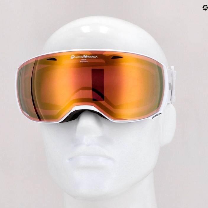Очила за ски Alpina Estetica QV white gloss/gold sph 4