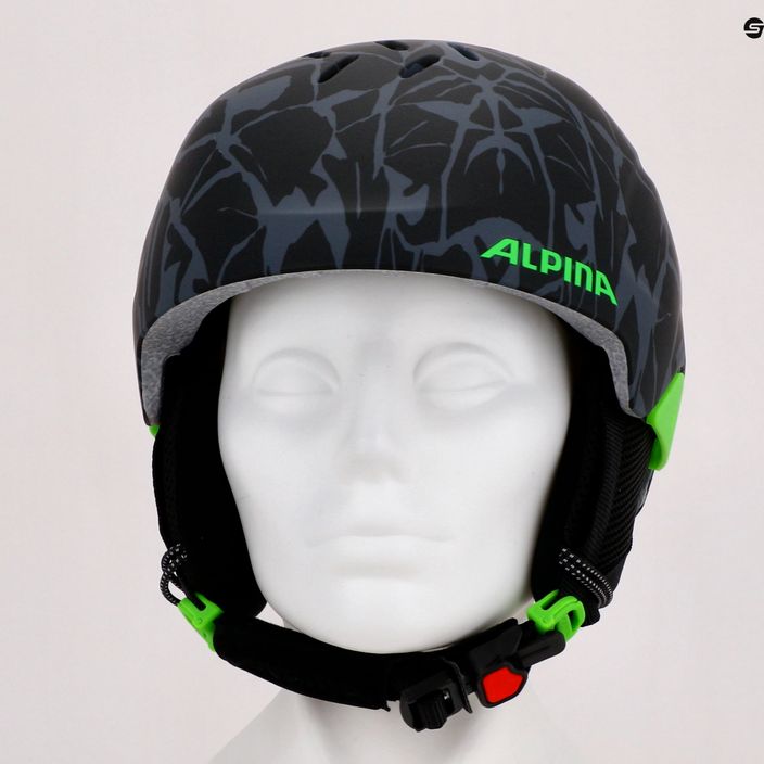 Детски ски каски Alpina Pizi black/green camo matt 15