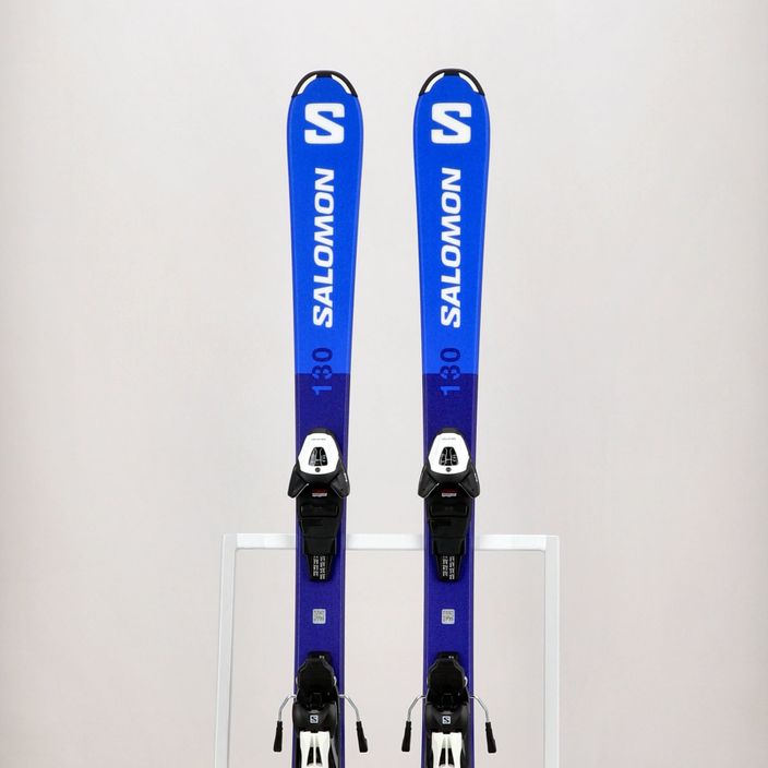 Детски ски за спускане Salomon S Race MT Jr. + L6 синьо L47041900 15