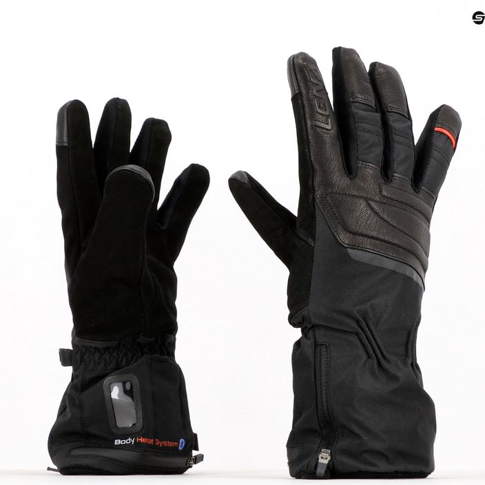 LENZ Heat Glove 6.0 Finger Cap Urban Line отопляема ски ръкавица черна 1205 9
