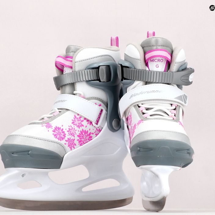 Детски кънки Bladerunner Micro Ice G в бяло и розово 15