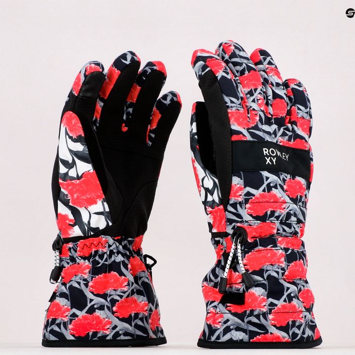 Дамски ръкавици за сноуборд ROXY Cynthia Rowley 2021 true black/white/red 11