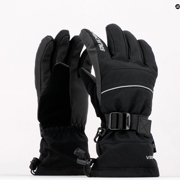 Мъжки ски ръкавици Viking Bormio black/grey 110/20/4098 10