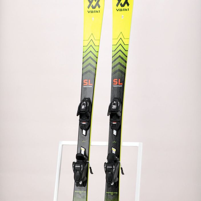 Детски ски за спускане Völkl Racetiger JR Pro+7.0 VMotion JR yellow/black 122467/6262T1.VA 12