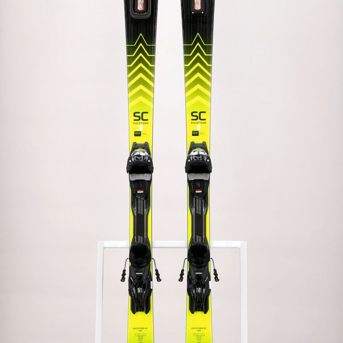 Völkl Racetiger SC Black+VMotion 10 GW ски за спускане черно/жълто 122061/6562U1.VA 12