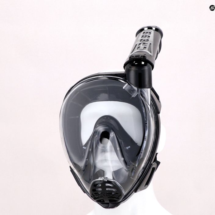 Cressi Duke Dry пълнолицева маска за гмуркане с шнорхел черна XDT005050 10