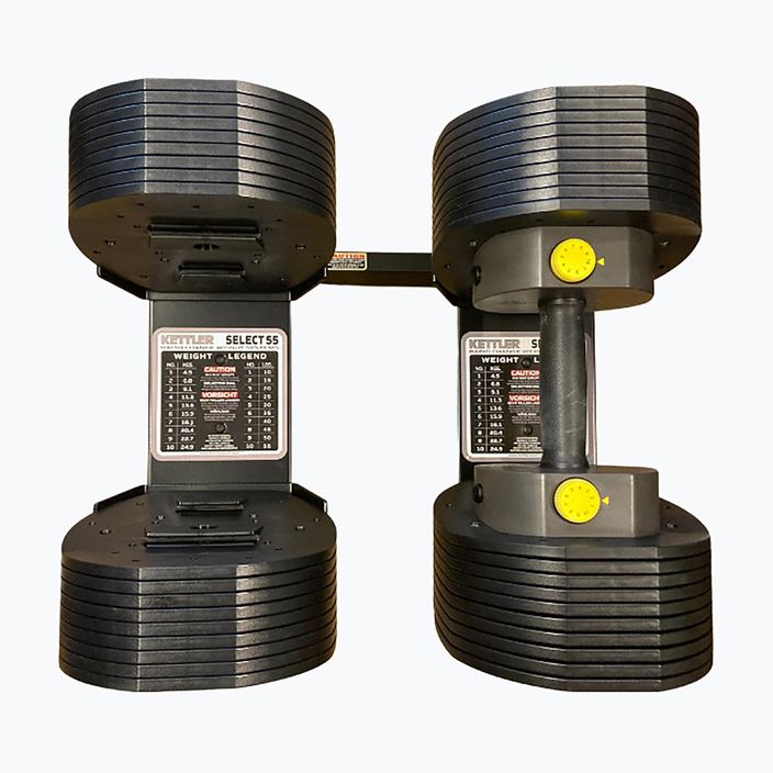 Комплект дъмбели KETTLER Vario Stand + 2x дъмбели Vario Select 55 черни EQ1052-100 3