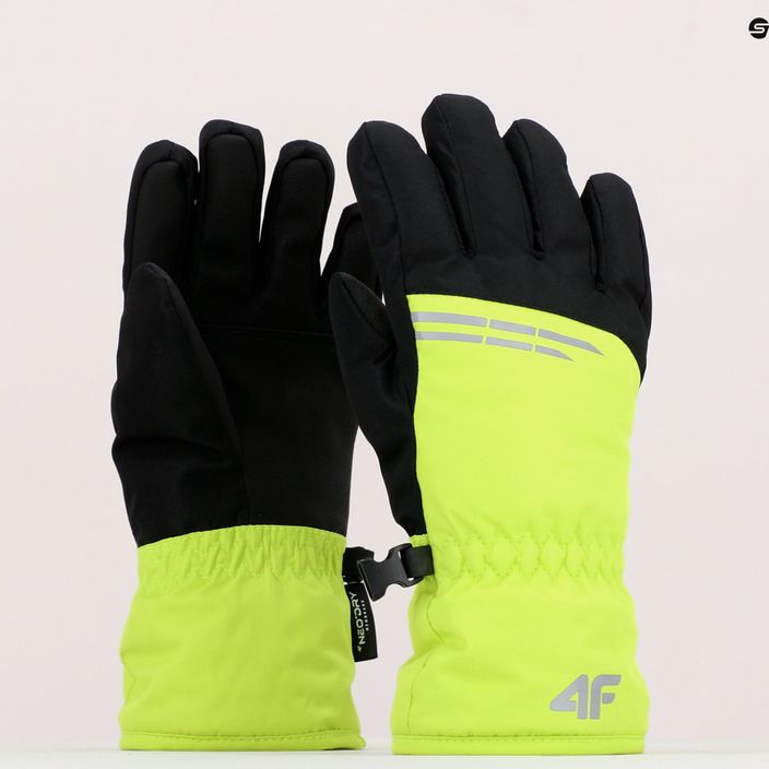 Детски ски ръкавици 4F зелен-черен 4FJAW22AFGLM038 9