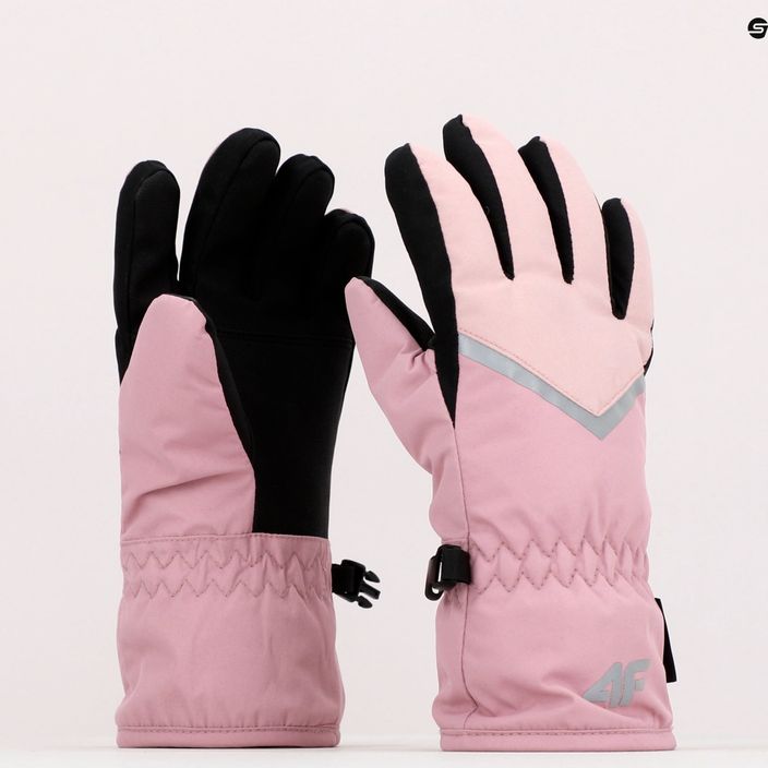 Детски ски ръкавици 4F розови 4FJAW22AFGLF039 10