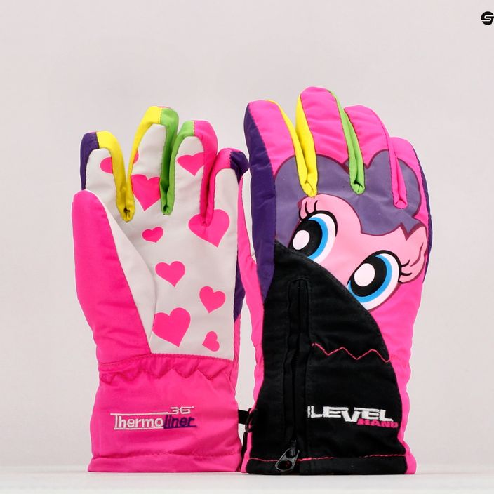 Детски ръкавици за сноуборд Level Lucky pink 4146 7