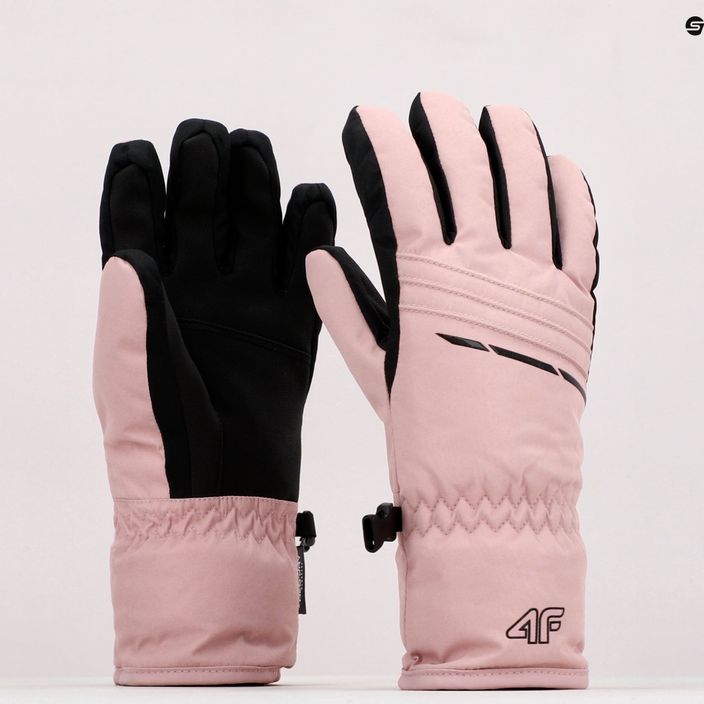 Дамски ски ръкавици 4F розови H4Z22-RED002 10