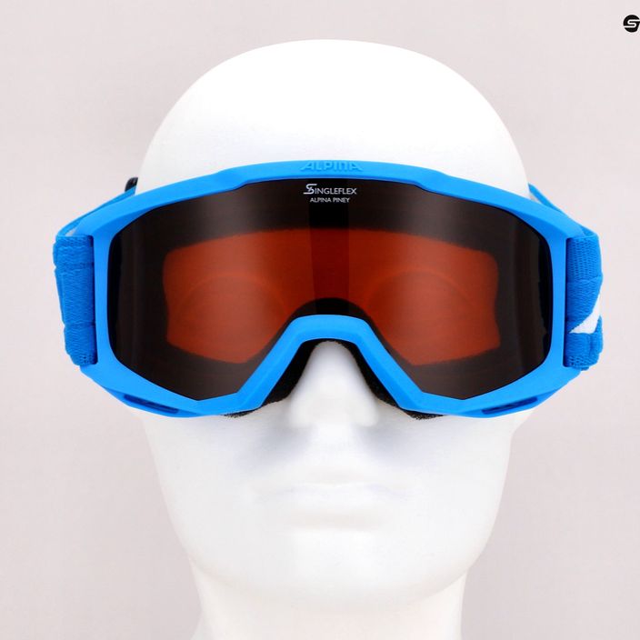 Детски очила за ски Alpina Piney blue matt/orange 4