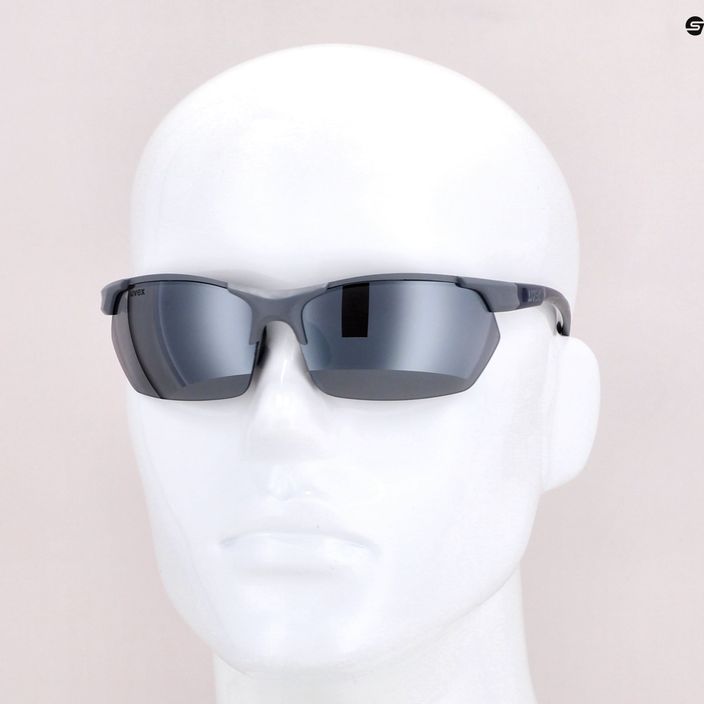 UVEX Sportstyle 114 слънчеви очила в сиво/синьо S5309395416 9