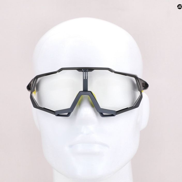 Очила за колоездене 100% Speedtrap Photochromic Lens Lt 16-76% black/green STO-61023-802-01 8
