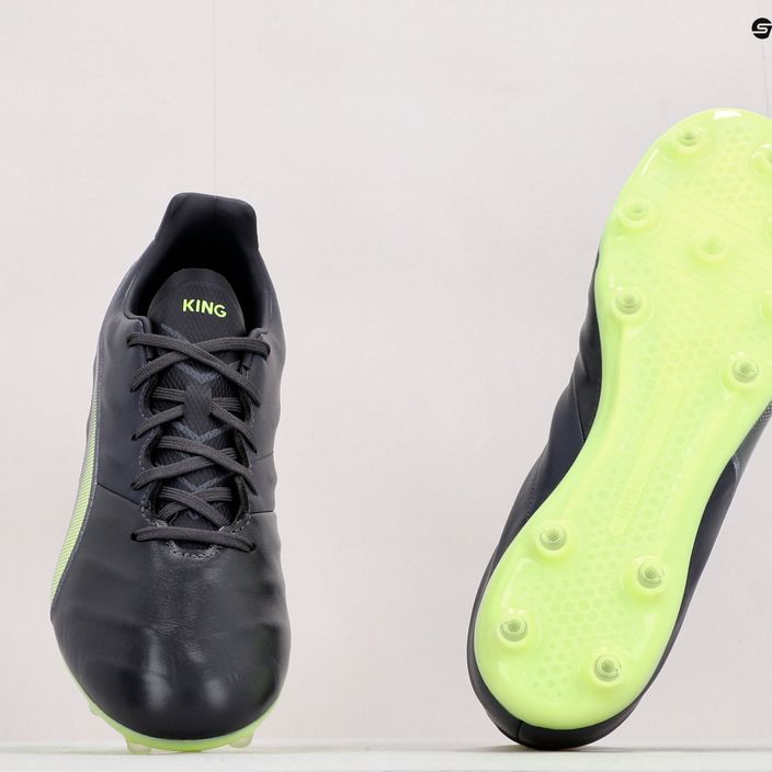 PUMA King Pro 21 FG мъжки футболни обувки черно-зелени 106549 05 10