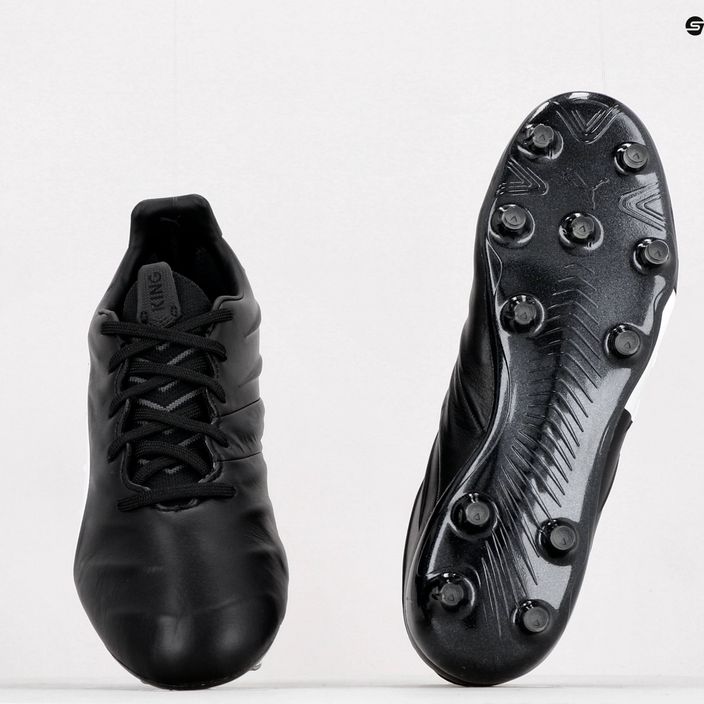 PUMA King Platinum 21 FG/AG мъжки футболни обувки в черно и бяло 106478 01 10