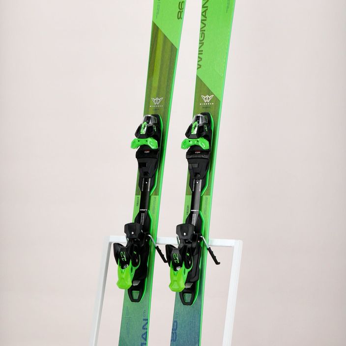 Elan Wingman 86 CTI Fusion X + EMX 12 мъжки ски за спускане зелени ABAHBR21 12
