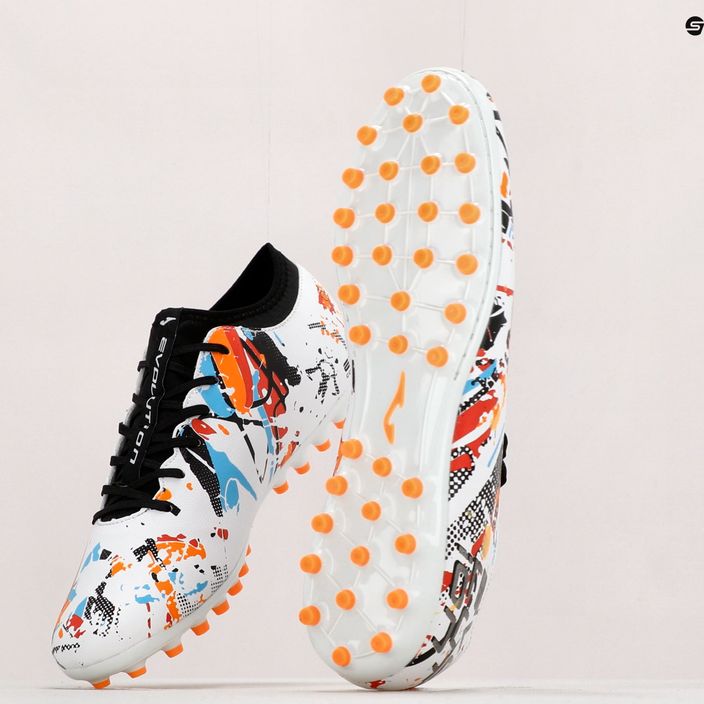 Joma Evolution AG мъжки футболни обувки бяло/черно/оранжево 12