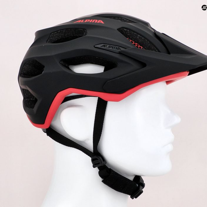 Велосипедна каска Alpina Carapax 2.0 black/red matte 10
