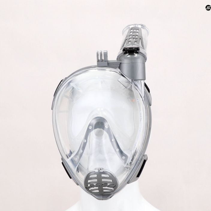 Cressi Duke Action сива пълнолицева маска за гмуркане с шнорхел XDT000255 7