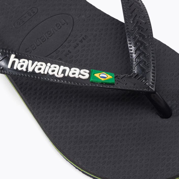 Япония Havaianas Brasil Logo czarne H4110850 7