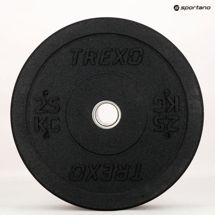 Олимпийска тежест Bumper TREXO черен TRX-BMP025 25 kg 10