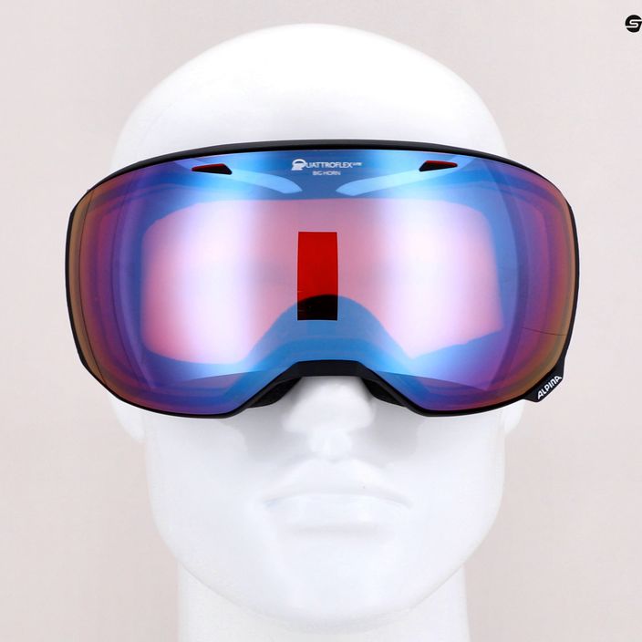 Очила за ски Alpina Big Horn QV-Lite black matt/blue sph 11
