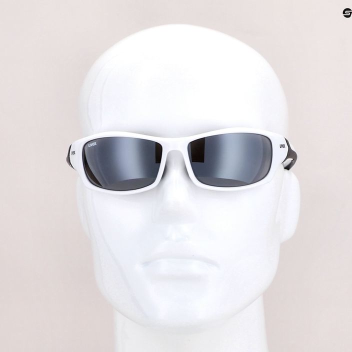 UVEX Sportstyle 211 слънчеви очила в бяло и черно S5306138216 7