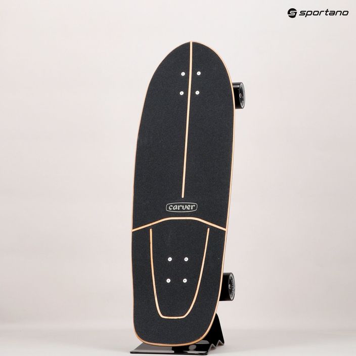 Surfskate скейтборд Carver CX Raw 31.25" Super Slab 2021 Complete black/yellow C1012011099 9