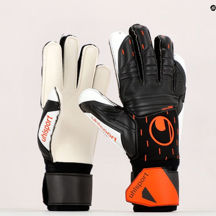 Uhlsport Speed Contact Soft Pro вратарски ръкавици черно и бяло 101126801 9