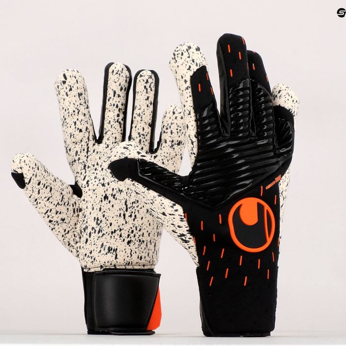 Uhlsport Speed Contact Supergrip+ Hn Вратарски ръкавици черно и бяло 101126101 9