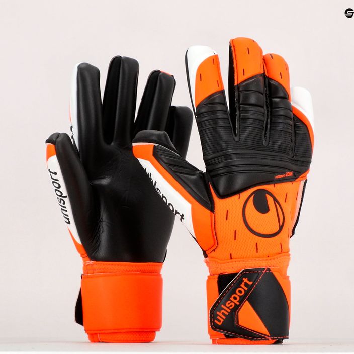 Uhlsport Super Resist+ Hn Вратарски ръкавици оранжево и бяло 101127301 9