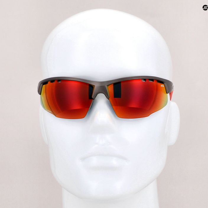 Очила за колоездене GOG Falcon Xtreme сиво-червени E863-2 8