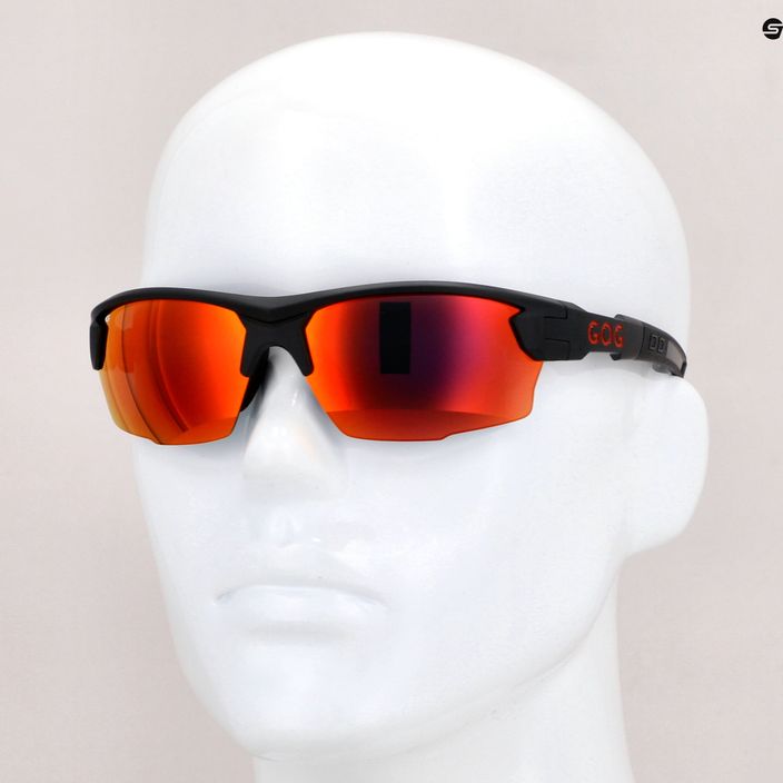 Очила за колоездене GOG Steno черни/червени E540 7