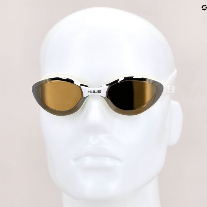 HUUB Brownlee Остри очила за плуване в бяло и жълто A2-ACG 8
