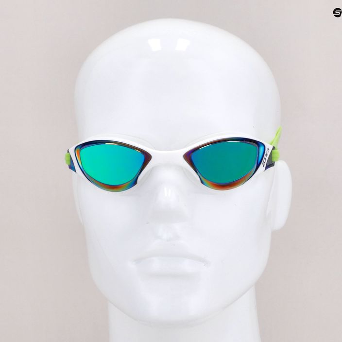 Очила за плуване Zone3 Aspect 117 бели и зелени SA20GOGAS117_OS 7