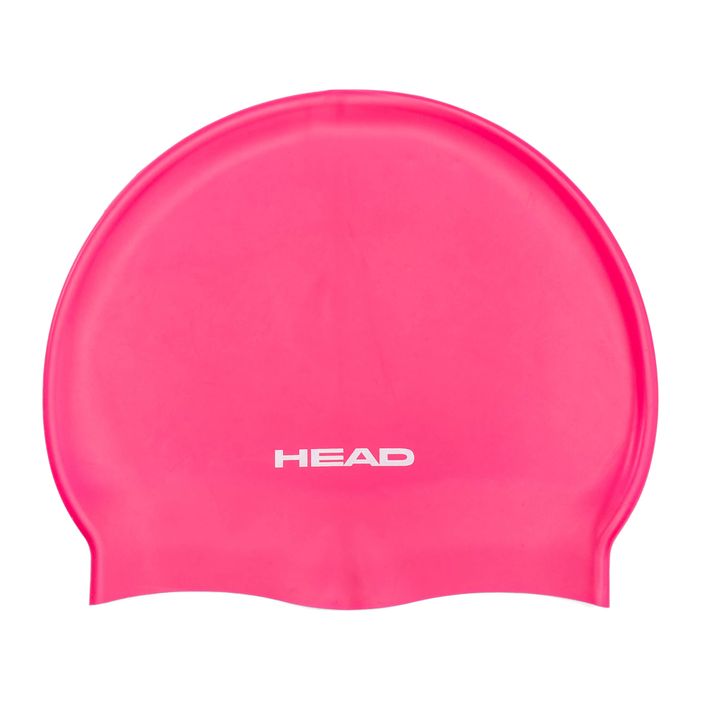 Детска шапка за плуване HEAD Silicone Flat FUCS розова 2