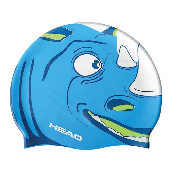 Детска шапка за плуване HEAD Meteor BLWH в синьо и бяло 455138 2