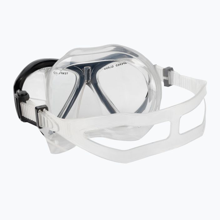 Комплект за гмуркане Mares ABC Quest Travel маска + шнорхел + плавници бяло и черно 410797 8