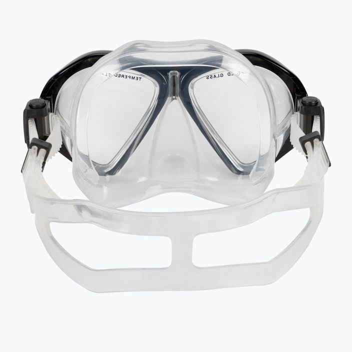 Комплект за гмуркане Mares ABC Quest Travel маска + шнорхел + плавници бяло и черно 410797 9