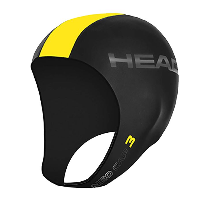 Шапка за плуване HEAD Neo 3 черна/жълта 2
