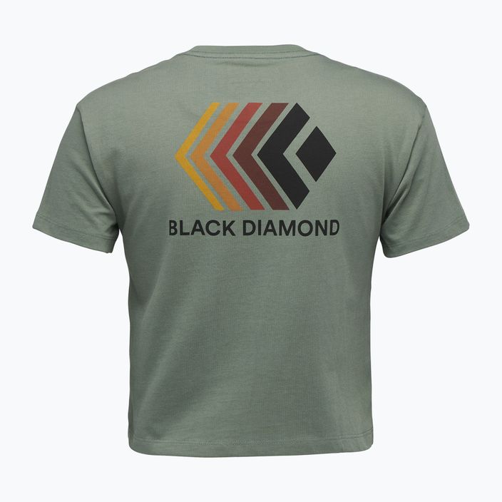Дамска тениска Black Diamond Faded Crop laurl green 5